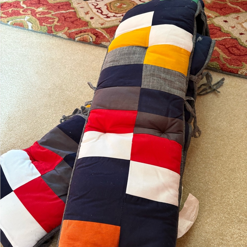 Pottery Barn Kids Colorful Patchwork Bumper